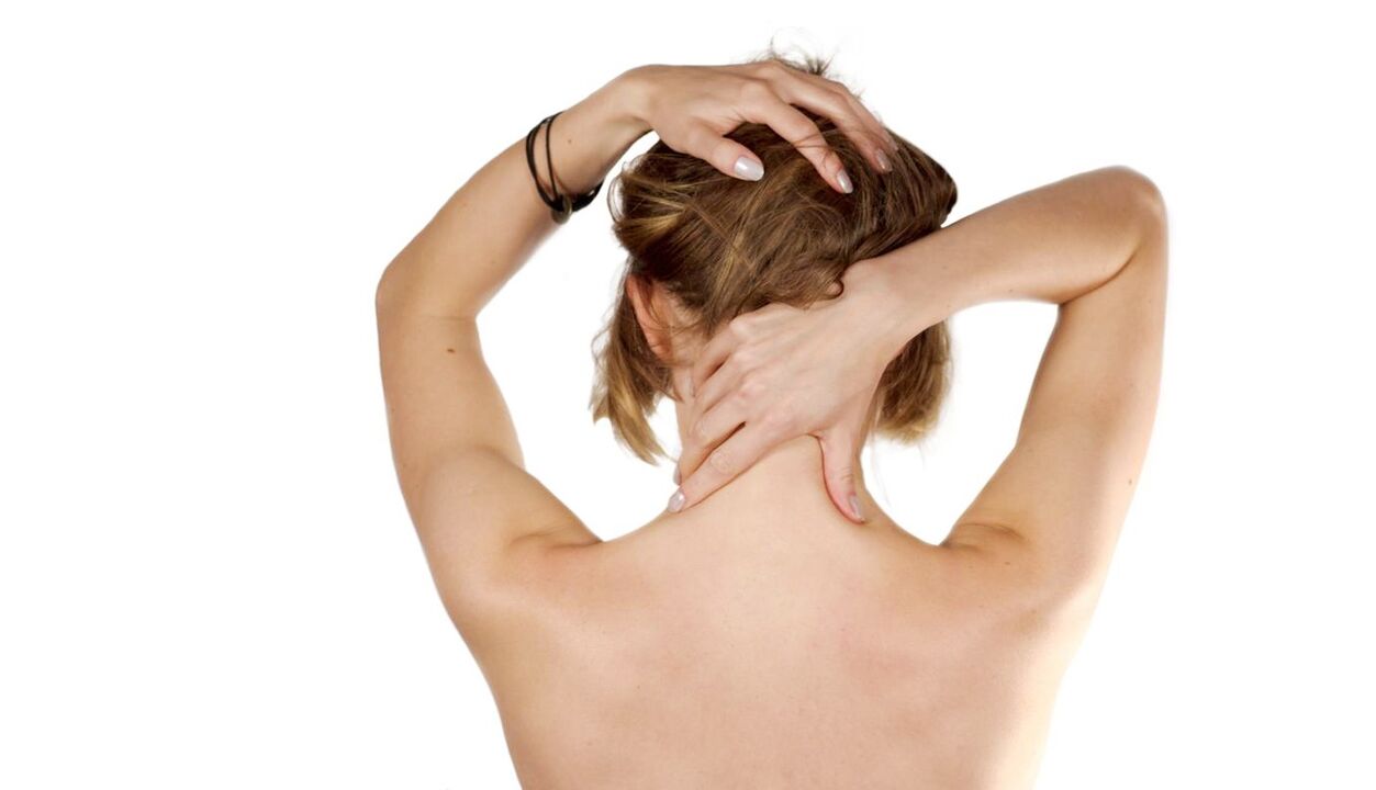 Self-massage of the neck to treat osteoarthritis